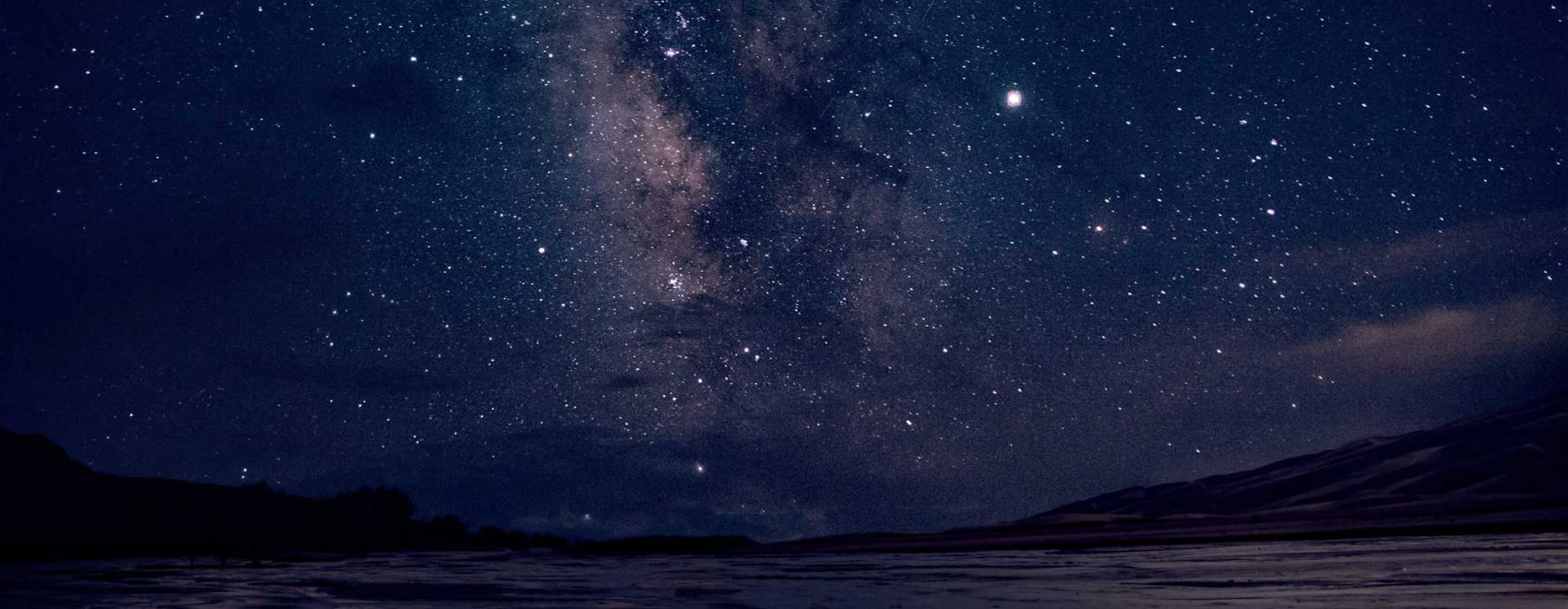 Milky Way over Medano Creek and Dunes | NPS photo by Patrick Myers