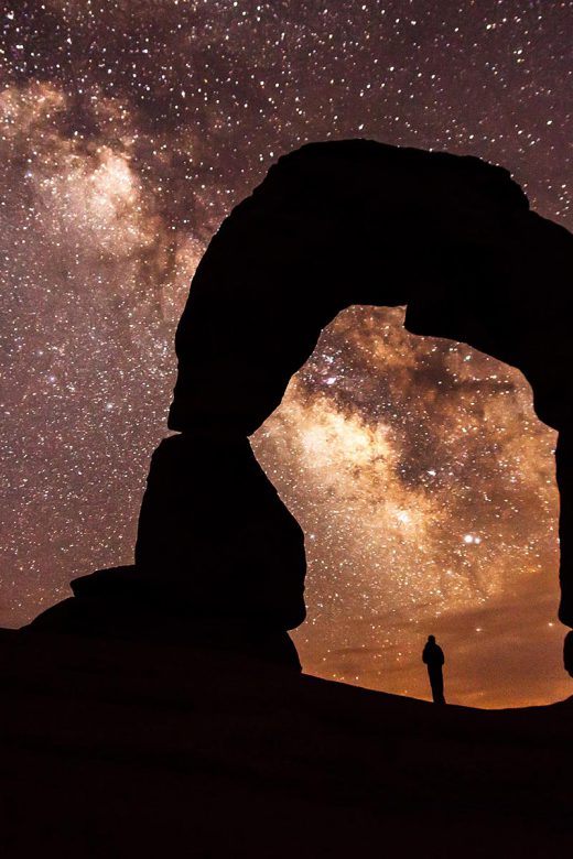 The Milky Way above Delicate Arch | NPS Photo by Jacob W. Frank