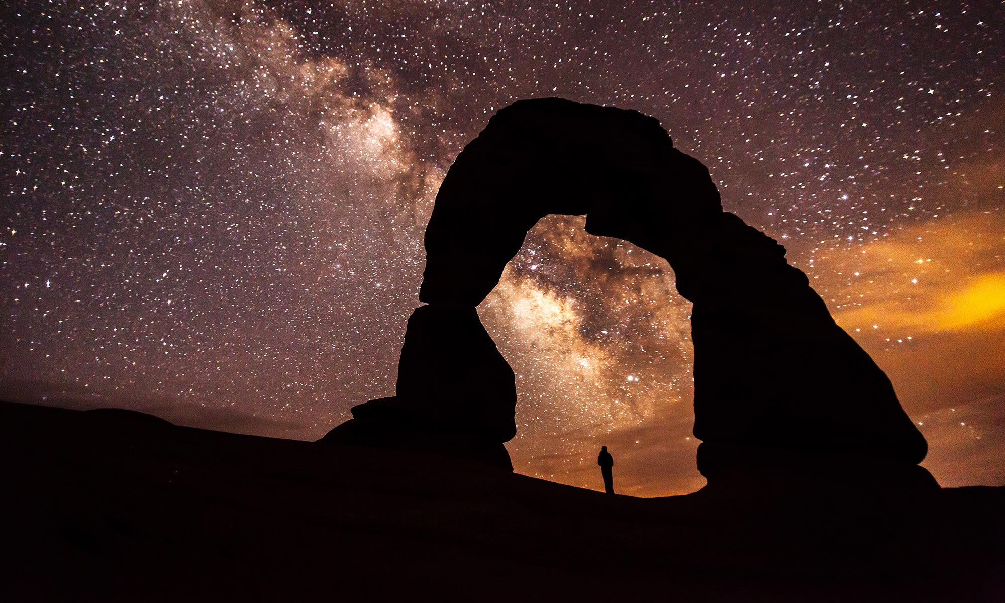 The Milky Way above Delicate Arch | NPS Photo by Jacob W. Frank