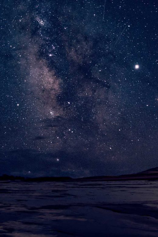 Milky Way over Medano Creek and Dunes | NPS photo by Patrick Myers