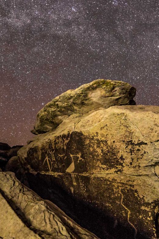 Puerco Pueblo Petroglyphs, Night Sky with Stars | NPS Photo by Jacob Holgerson