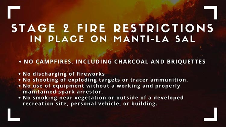 Stage 2 Fire Restrictions in Place on Manti-La Sal
