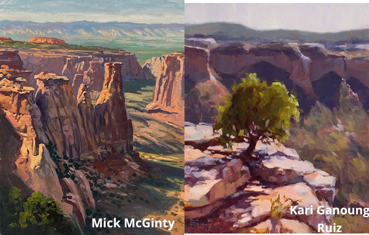 Big Shadows by Mick McGinty | Adornment by Kari Ganoung Ruiz