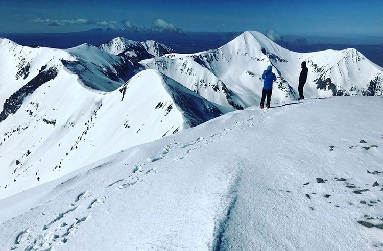 La Sal Mountains in winter